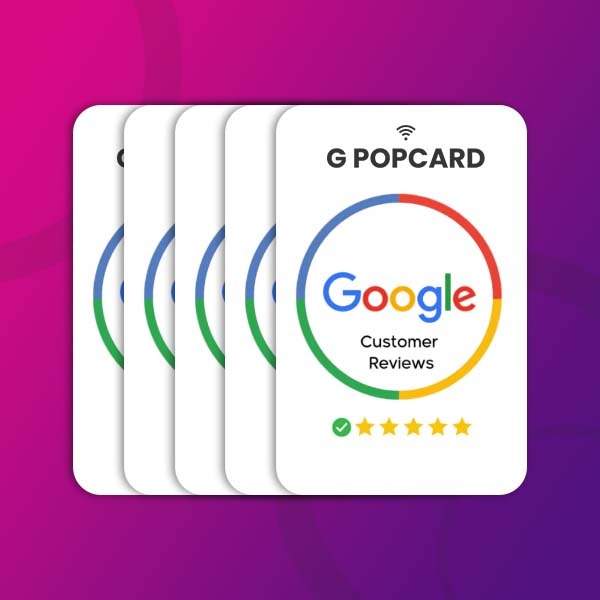 5 GOOGLE REVIEW  G POPCARD