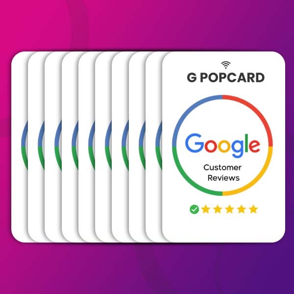 10 GOOGLE REVIEW  G POPCARD
