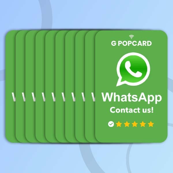 10 WHATSAPP CONTACT G POPCARD