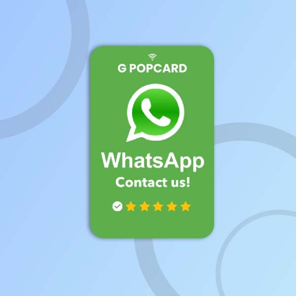 1 WHATSAPP CONTACT G POPCARD