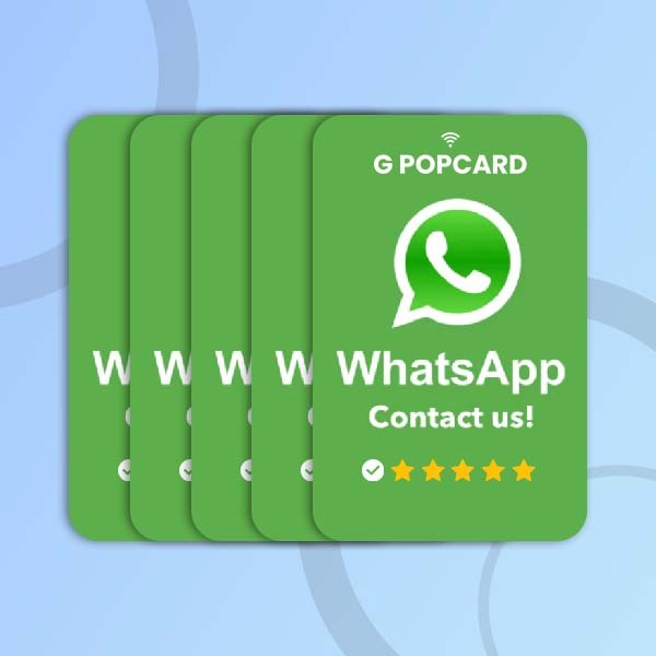 5 WHATSAPP CONTACT G POPCARD